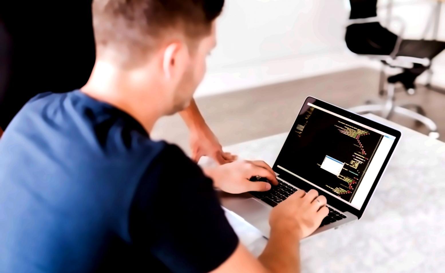 Professional testing environment showcasing mobile app debugging process